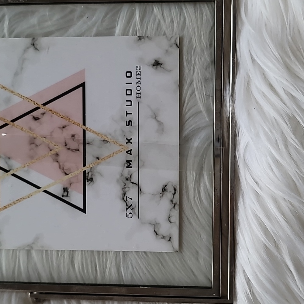 Max Studio Glass Silver 5 x 7 Photo Frame